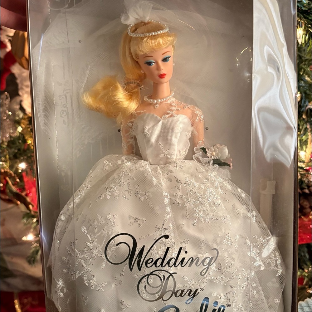 Barbie Bridal Doll in White Lace Gown